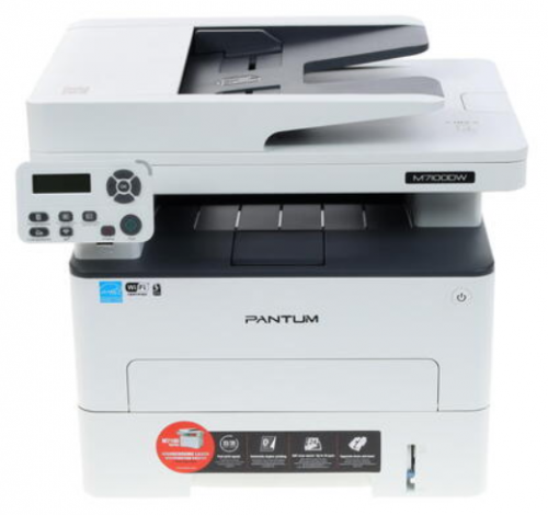 Мфу  Pantum M7100DW принтер/сканер/копир, скорость печати 33 стр/мин, автоматическая двусторонняя пе