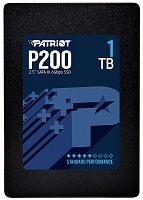 Диск SSD2.5" 1000Gb (1Tb) Patriot P200 Series SATA3 (6Gb/s) Скорость чтения - 530 МБ/с., Скорость за