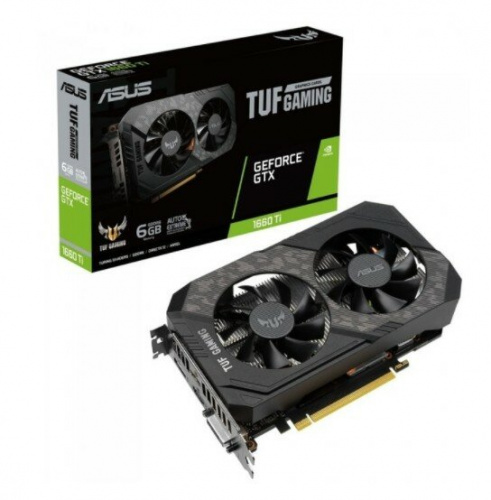 Видеокарта ASUS GeForce GTX 1660Ti TUF-EVO-GAMING (XXX/12nm) (1770/12000) GDDR6 6144Mb 192-bit, PCI-