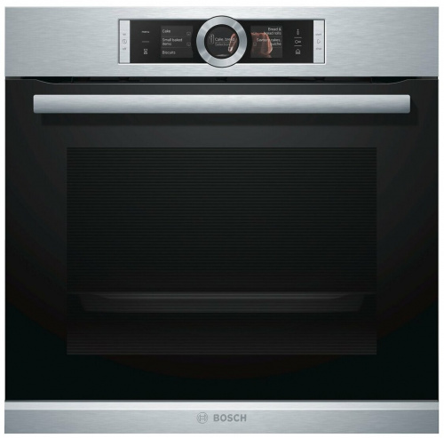Духовой шкаф-пароварка Bosch HSG636ES1 (Serie8 / нерж / Термощуп / EcoClean / TFT-дисплей / SoftClos