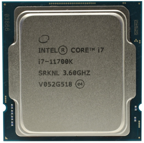 Процессор LGA1200 Intel Core i7-11700K (Gen.11) (3.60 Ghz 16M) ( 8 Core Rocket Lake 14 нм ). Кулера 