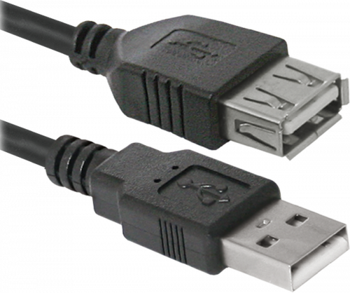 Кабель USB Defender USB02-06 USB2.0 AM-AF, 1.8м (87456)