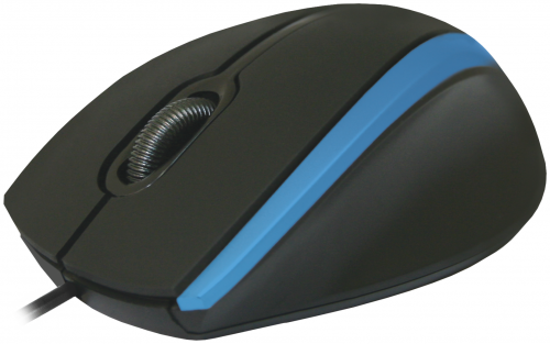 Мышь Defender  MM-340,чёрный+синий,(52344) фото 2