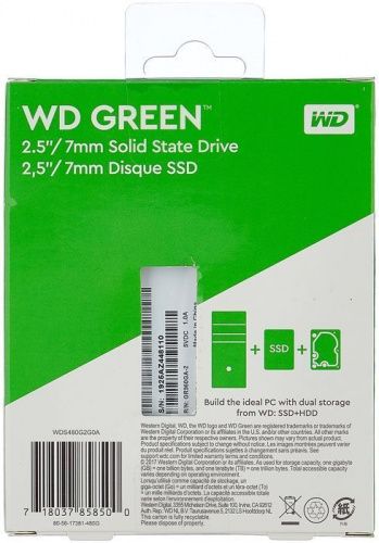 SSD 480GB 2.5" WD TLC GREEN WDS480G2G0A фото 2