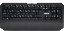 Клавиатура  Defender Oscar SM-600 PRO Ru (чёрный), USB (45602)