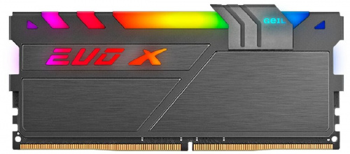 Модуль памяти DDR4-3200 (PC4-25600) 8GB <GEIL> Светодиодная подсветка EVO X II BLACK RGB Heatsink Sy