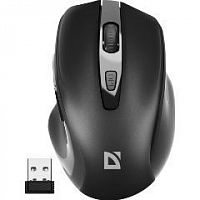 Мышь беспроводная Defender Prime MB-053,чёрный,(52053) бесшумн.