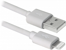 Кабель Defender ACH01-03BH белый, USB(AM)-Lightning, 1м (87479)