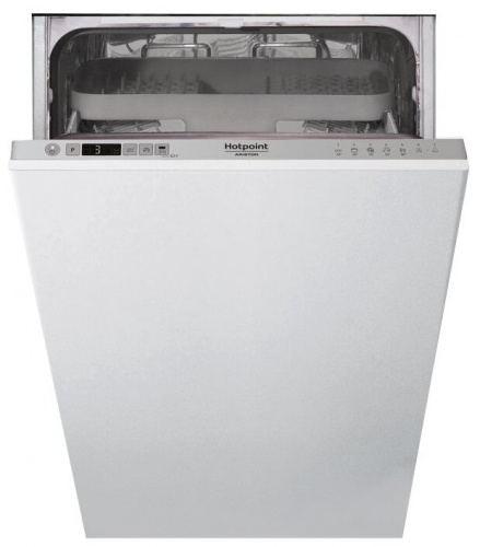 Машина посудомоечная встраиваемая узкая Hotpoint-Ariston HSIC 3M19 C (10 комплектов / Инвертор / Защ
