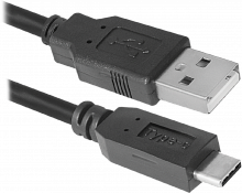 Кабель USB Defender USB09-03PRO AM-C Type, 1.0м  (87492)