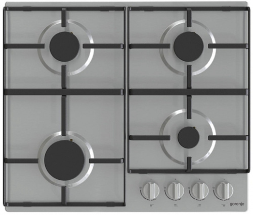 Поверхность газовая Gorenje G640EX (Essential / нерж / нержавеющая сталь / эмаль / XtraSurface)