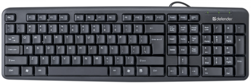 Клавиатура  Defender Element HB-520 Ru (черный), USB (45522)