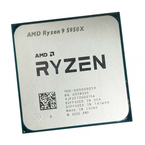 AM4 AMD Ryzen 9 5950X (3.4GHz, 16core, 64MB) ( 100-000000059 ) Поддержка памяти ECC. Видеоядро - НЕТ