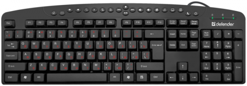 Клавиатура  Defender Atlas HB-450 Ru (чёрный), USB (45450)