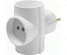 Тройник Defender TG-03 (99110)3 розетки,белый
