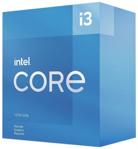 Процессор LGA1200 Intel Core i3-10105F (Gen.10) (3.70 Ghz 16M) ( 4 Core Comet Lake 14 нм ). Кулер - 
