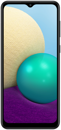 Смартфон Samsung Galaxy A02 LTE 6.5" Черный (SM-A022GZKBSER) 32 Гб/2 Гб