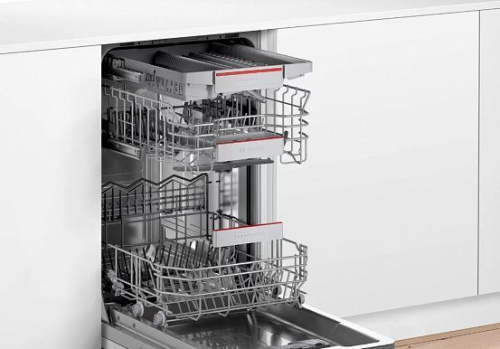 Машина посудомоечная встраиваемая узкая Bosch SPV6HMX1MR (Serie6 / 10 комплектов / Инвертор / Aquast фото 2