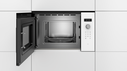 Микроволновая печь встраиваемая Bosch BFL524MW0 (Serie6 / белый / 20л / 800Вт / Autopilot7) фото 2