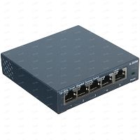 Коммутатор TP-LINK TL-SG105 5-port Gigabit Switch, 5 * 10/100/1000M RJ45 портов, металлический корпу