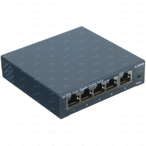 Коммутатор TP-LINK TL-SG105 5-port Gigabit Switch, 5 * 10/100/1000M RJ45 портов, металлический корпу