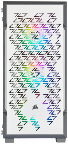 Корпус Corsair [ Carbide ] iCUE 220T RGB Tempered Glass, WHITE, Window (без бп) ATX, mATX, Mini-ITX, фото 5