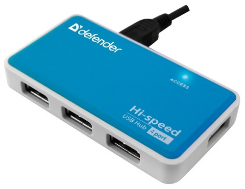 USB 2.0  HUB 4port Defender Quadro Power (83503)