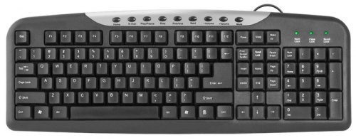 Клавиатура  Defender HM-830 Ru (черный), USB (45830)