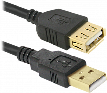 Кабель USB Defender USB02-06PRO USB2.0 AM-AF, 1.8м (87429)