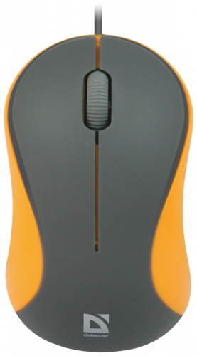 Мышь Defender Accura MS-970, серый+оранжевый,(52971)