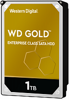 Жесткий диск 1000Gb (1TB) WD Gold series 7200rpm 128Mb SATA3 (6 Gb/s) ( WD1005FBYZ ) Индустриальная 