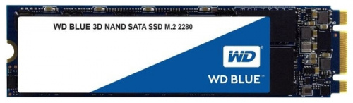 Диск SSD M.2 SATA 500Gb WD Blue series, M.2 SATA. Чтение - 560Mb/s, Запись - 530Mb/s. размеры: 22 x 