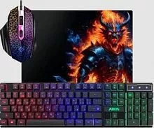 Игровой набор Defender Alion GS-987 ,мышь+клавиатура+ковёр (52987)