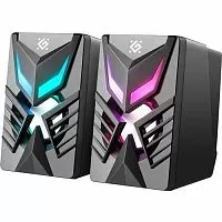 Колонки Defender 2.0 SOLAR6 6 Вт,подсветка, питание от USB (65206)