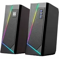 Колонки Defender 2.0 SOLAR3 10 Вт,BT/Light, питание от USB (65103)