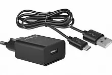 СЗУ Defender UPС-11 1порт USB,5V/2,1А,кабель,(83556)