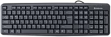 Клавиатура  Defender Element HB-520 Ru (черный), USB (45522)