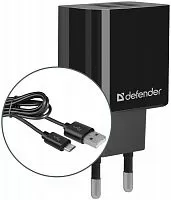 СЗУ Defender UPС-21 2хUSB,5V/2,1А,кабель,(83581)