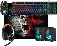 Игровой набор Defender Tor MHP-127 ,мышь+клав.+гарнитура+ковер+колонка (52127)